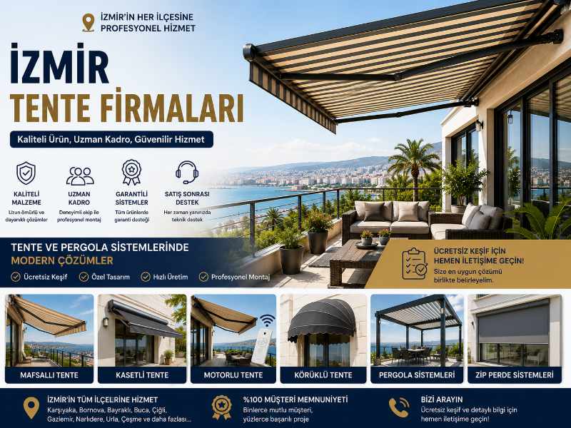 İzmir Tente Firmaları